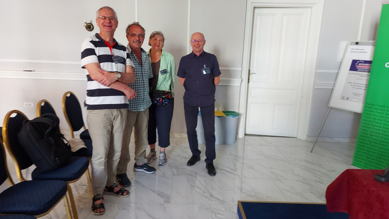 Del slovenskih udeležencev: (z leve) Andrej Hozjan, Gašper Šmid, Vesna Gotovina in Bojan Balkovec